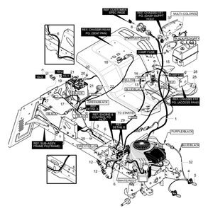 Part Location Diagram of MU92693 Briggs and Stratton Battery 6 Plate